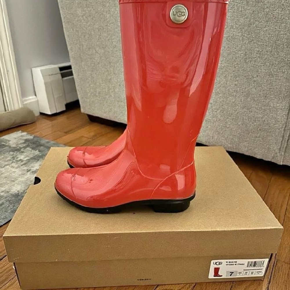 UGG Red Rain Boots